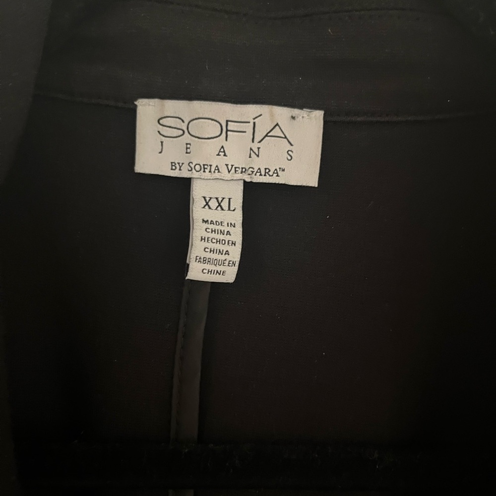 Sofia by Sofia Vergara Black Drape Blazer - Picture 5 of 9